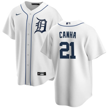 Mark Canha Detroit Tigers white jersey