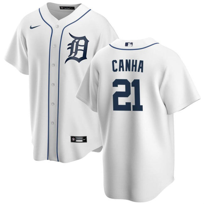 Mark Canha Detroit Tigers white jersey