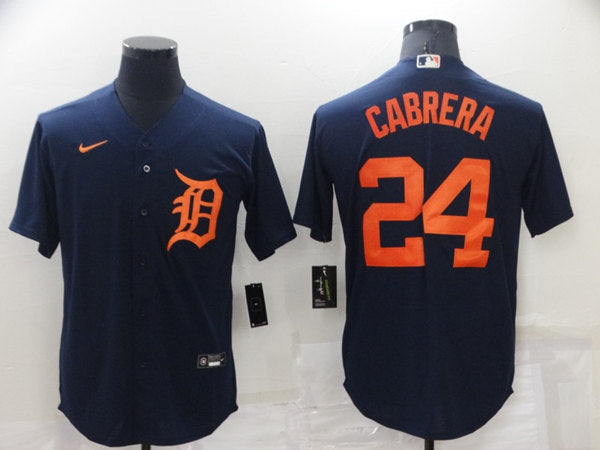 Miguel Cabrera Detroit Tigers navy jersey