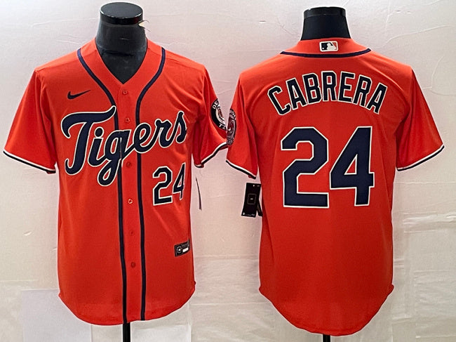 Miguel Cabrera Detroit Tigers orange jersey