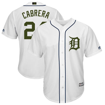 Miguel Cabrera Detroit Tigers white jersey