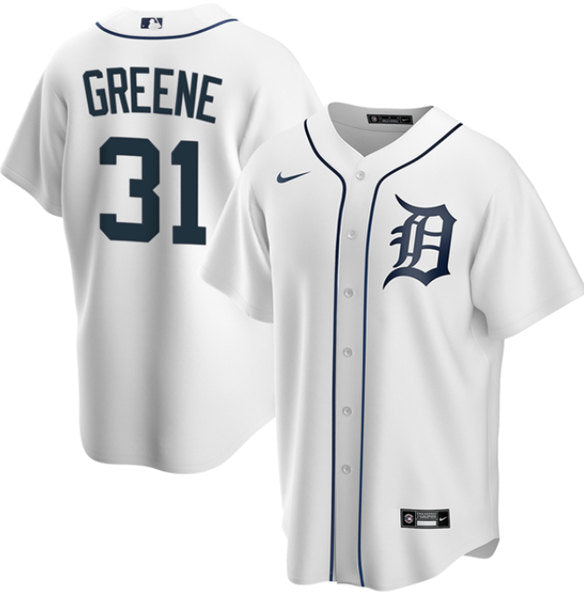 Riley Greene Detroit Tigers white jersey
