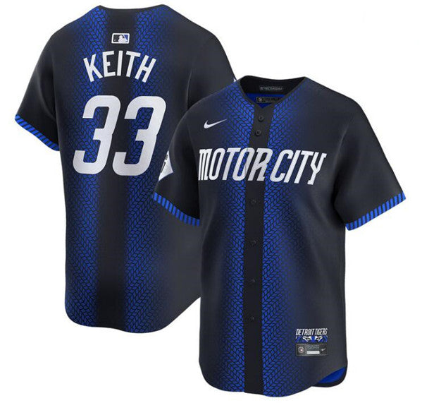Colt Keith Detroit Tigers navy City Connect jersey
