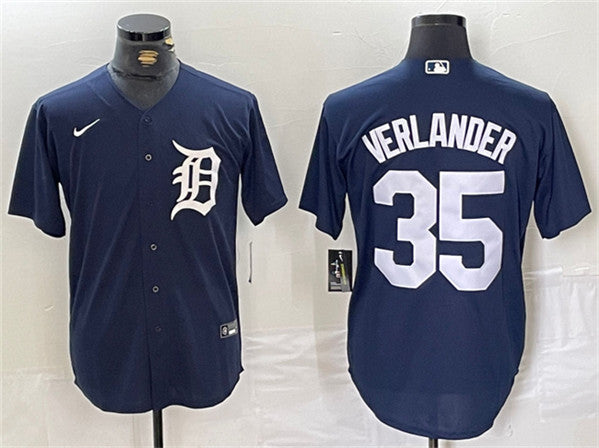 Justin Verlander Detroit Tigers navy jersey