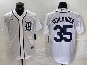 Justin Verlander Detroit Tigers white jersey