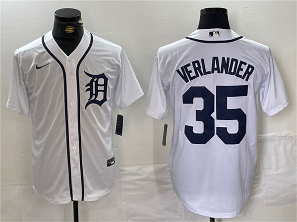 Justin Verlander Detroit Tigers white jersey