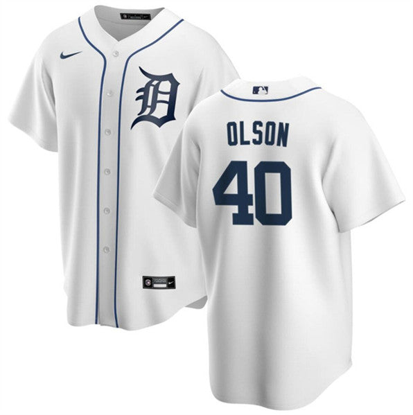 Reese Olson Detroit Tigers white jersey