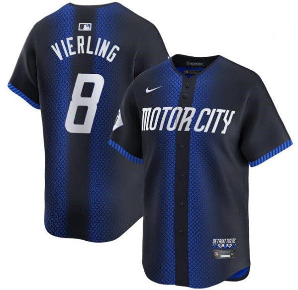 Matt Vierling Detroit Tigers navy City Connect jersey