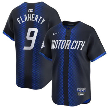 Jack Flaherty Detroit Tigers navy City Connect jersey