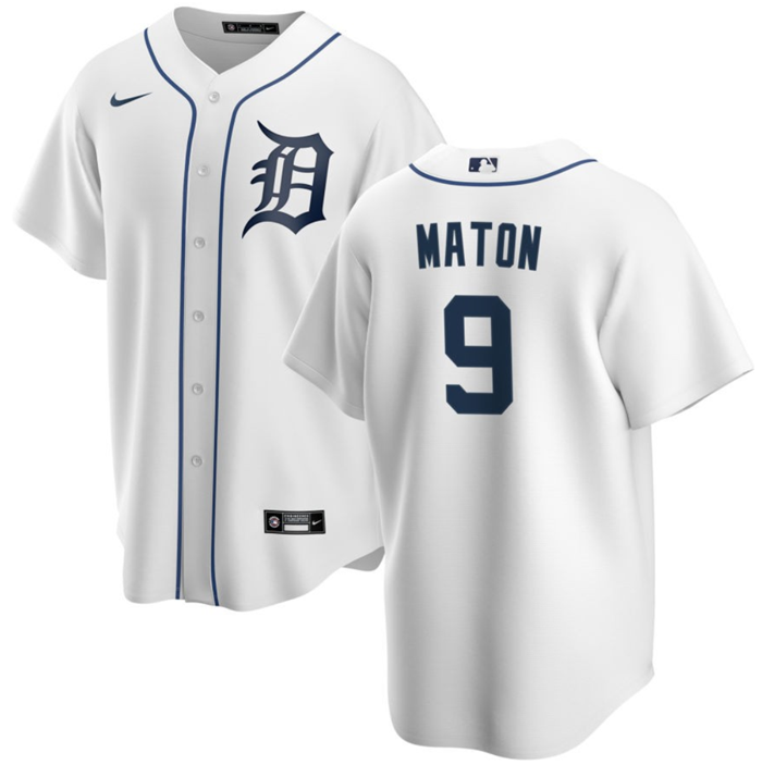 Nick Maton Detroit Tigers white jersey