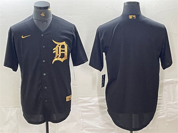 Custom Detroit Tigers black jersey