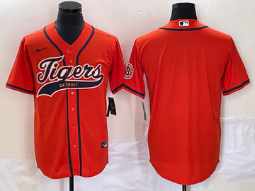 Custom Detroit Tigers orange jersey