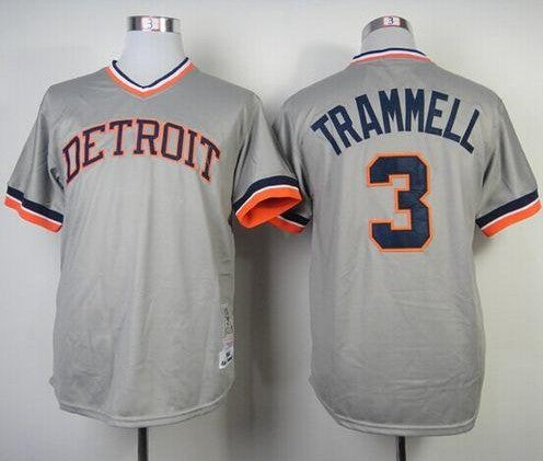 Custom Detroit Tigers gray Throwback jersey