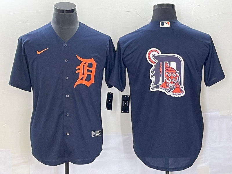 Detroit Tigers navy-orange jersey