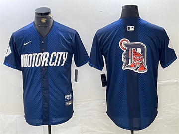 Team Big Logo Detroit Tigers navy City Connect jersey