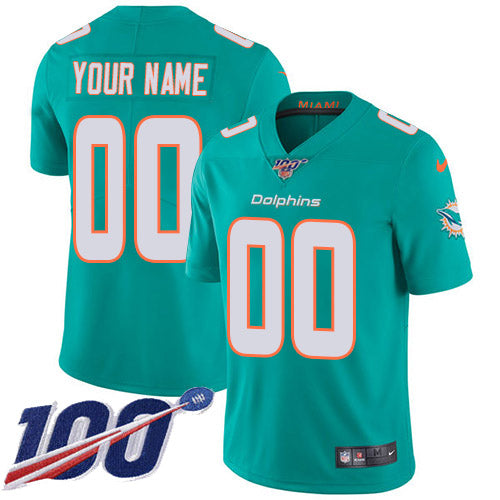 Miami Dolphins aqua jersey