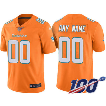 Miami Dolphins orange jersey