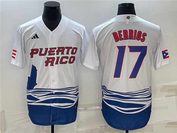 Jose Berrios Dominican Republic Baseball white Classic jersey