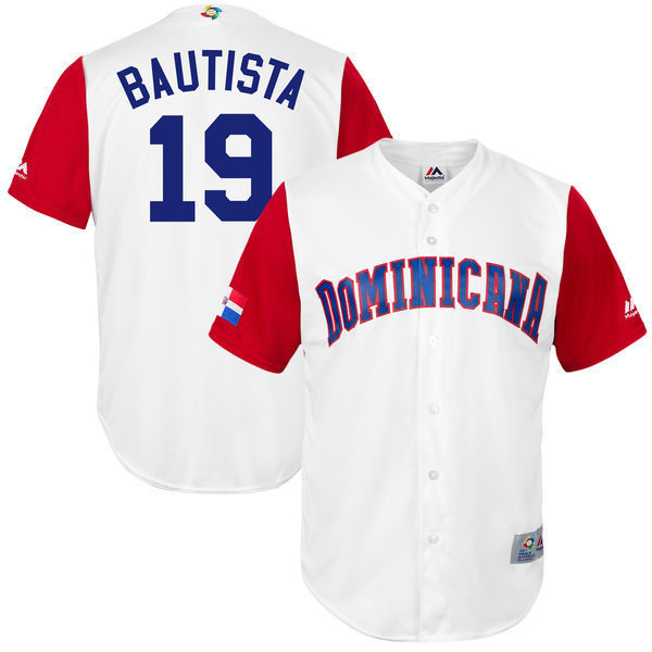 Jose Bautista Dominican Republic Baseball white Classic jersey