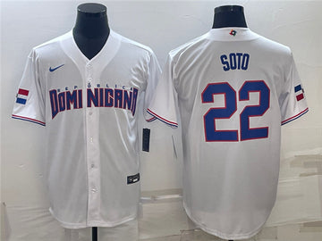 Juan Soto Dominican Republic Baseball white Classic jersey
