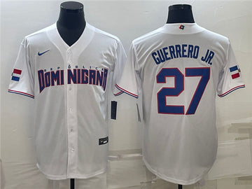 Vladimir Guerrero Jr Dominican Republic Baseball white Classic jersey
