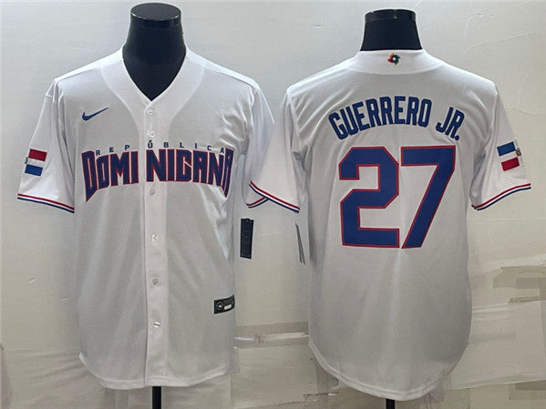 Vladimir Guerrero Jr Dominican Republic Baseball white Classic jersey