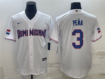 Jeremy Pena Dominican Republic Baseball white Classic jersey