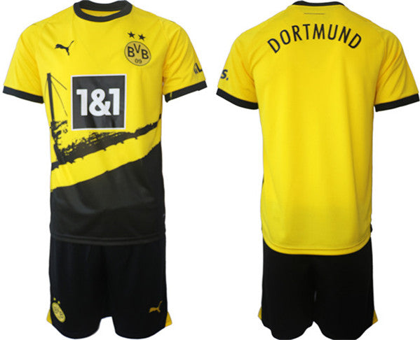 Custom Borussia Dortmund yellow-black Home jersey