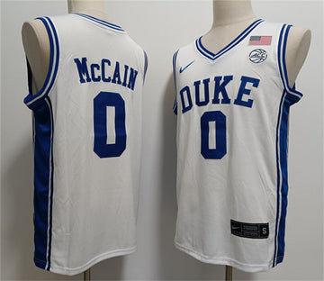 Jared McCain Duke Blue Devils white jersey