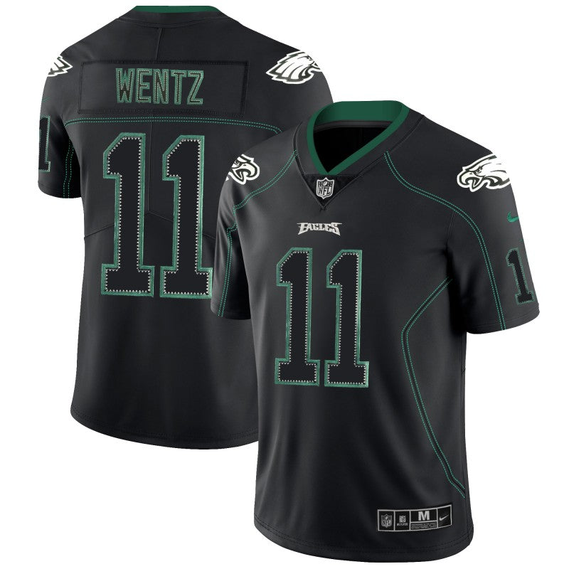 Carson Wentz Philadelphia Eagles black Color Rush jersey