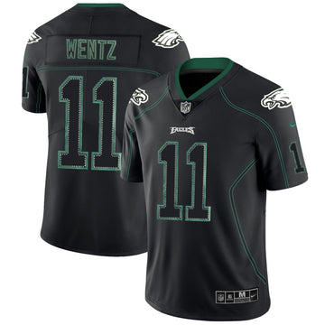 Carson Wentz Philadelphia Eagles black Color Rush jersey