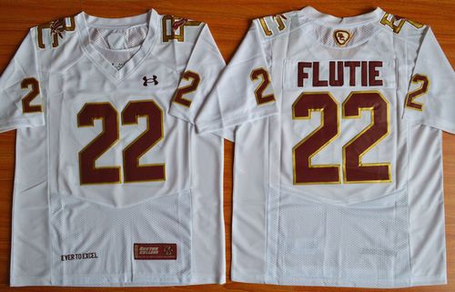 Custom Boston College Eagles white jersey