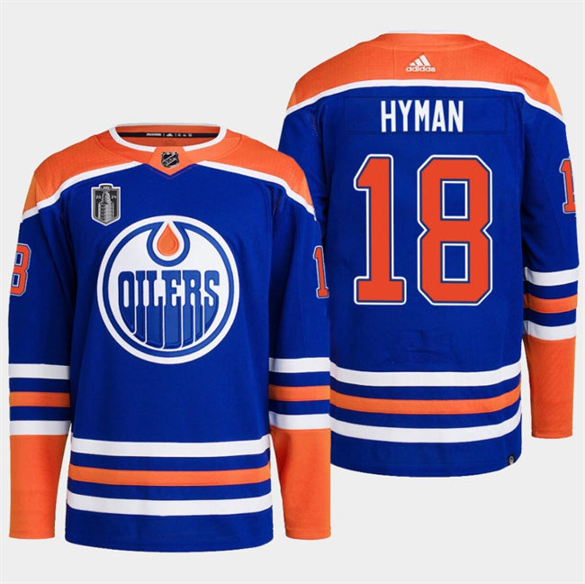Zach Hyman Edmonton Oilers royal jersey
