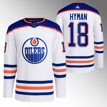 Zach Hyman Edmonton Oilers white jersey