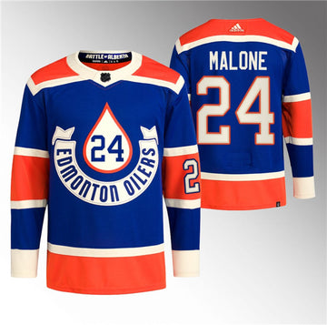 Brad Malone Edmonton Oilers royal Heritage jersey
