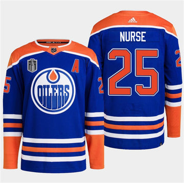Darnell Nurse Edmonton Oilers royal jersey