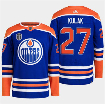 Brett Kulak Edmonton Oilers royal jersey