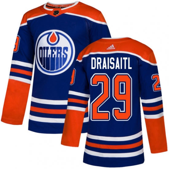 Leon Draisaitl Edmonton Oilers royal jersey