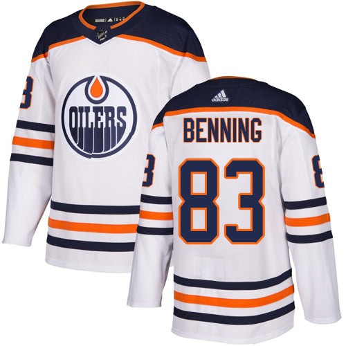 Matt Benning Edmonton Oilers white jersey