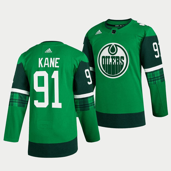 Evander Kane Edmonton Oilers green jersey