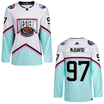 Connor McDavid Edmonton Oilers white All-Star jersey