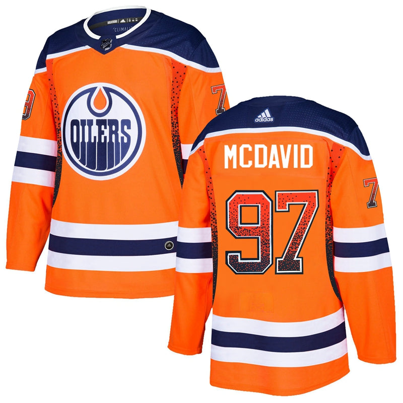 Connor McDavid Edmonton Oilers orange Fashion jersey