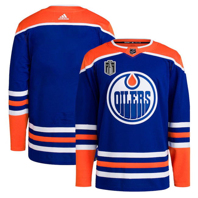 Custom Edmonton Oilers royal jersey