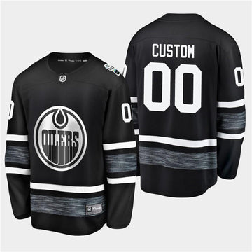 Custom Edmonton Oilers black jersey