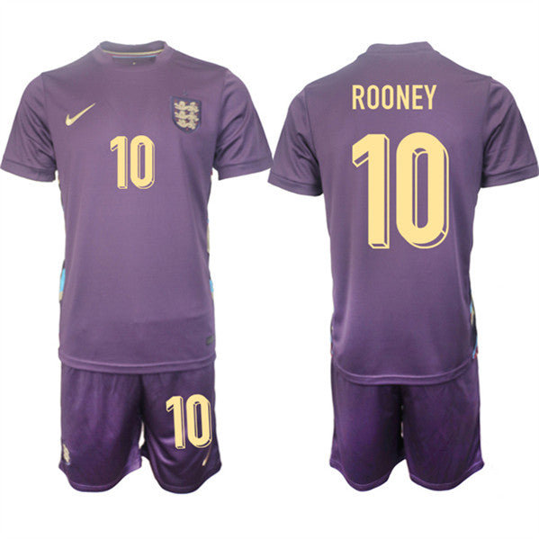 Wayne Rooney England National Team purple Away jersey