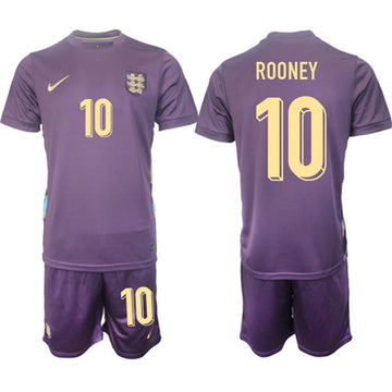 Wayne Rooney England National Team purple Away jersey