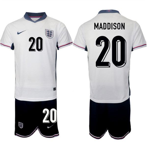 James Maddison England National Team white Home jersey