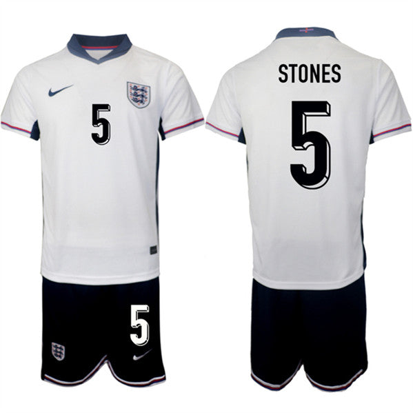 John Stones England National Team white Home jersey