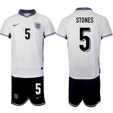 John Stones England National Team white Home jersey