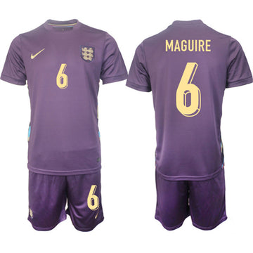 Harry Maguire England National Team purple Away jersey